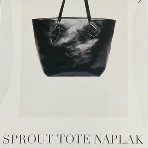 Little Liffner Sprout Tote Naplak Black - Excellent condition !